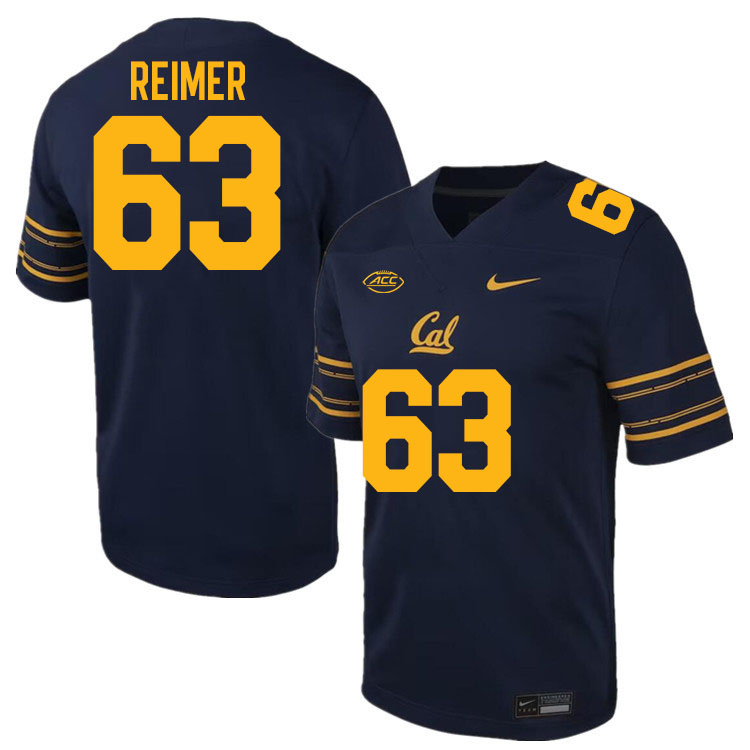 California Golden Bears #63 Rush Reimer ACC Conference College Football Jerseys Stitched-Navy